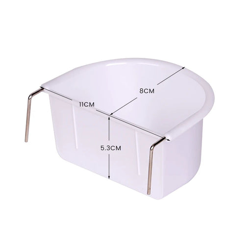 Bird Food Water Bowl Feeding Cup Bird Pigeons Canary Cage Feeder Parrot Pet Aviary Stainless Steel Hooks Drinker Box Container