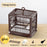 Portable Bird Container Bird Travel Carrier Bird Cage with Handle Large Space Breathable Foldable Bird Cage Set Bird Accessories