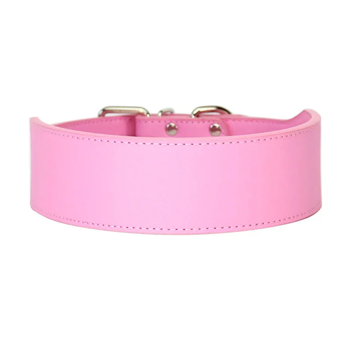Big Dog Collars Durable Microfiber Leather for Large Dog Pitbull Husky Tibetan Mastiff Leashes Black Pink blue Red Pet supplies