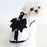 Dog Clothes for Small Dogs Summer Dog T-Shirt Pet Dog Skirt Black White Retro Dresses Puppy Costume Chihuahua Clothing
