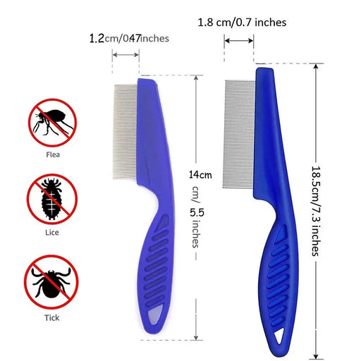 1Pc Dog Cat Grooming Brush Small Pet Hair Remover Flea Comb Shampoo Bath Brush for Hamster Guinea Pig Rabbit Accessories