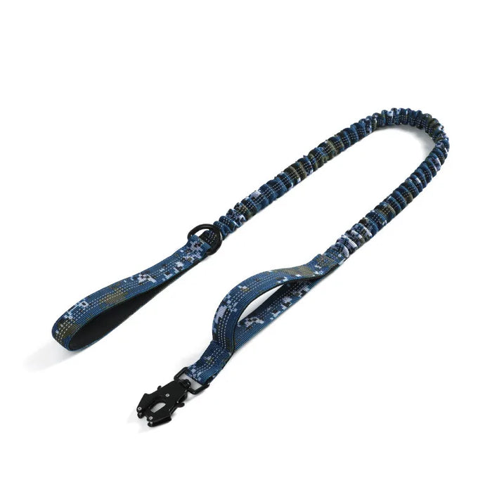 Reflective Shock Absorbing Pet Leashes with Car Seatbelt for Large Dogs Heavy Duty Tactical Bungee Dog Leash No Pull Dog Leash