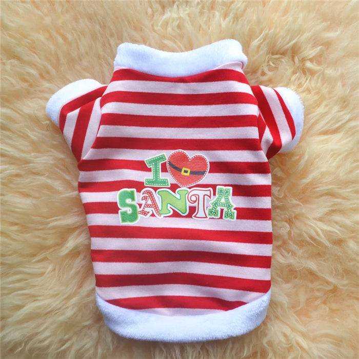 Warm Winter Dog Clothes Soft Fleece Pet Clothes Christmas Dog Coat Jacket New Year Chihuahua Dogs Pets Clothing Roupa Cachorro