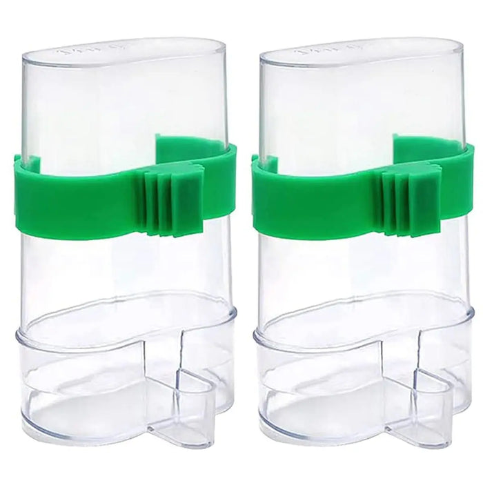 Bird Feeder Waterer With Clip Birds Food Dispenser Bottle Parrot Drinking Cup Bowls Pet Suppplies