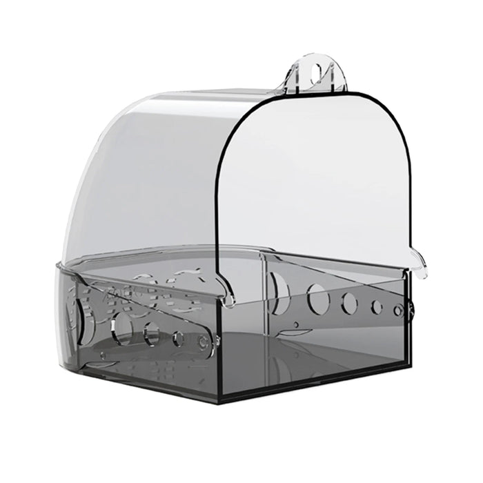 Bird Bath Water Bowl Cage Accessories Bird Bathtub Parrot Bathing Tub Hanging for Parakeets Finch Budgie Small Birds Canary
