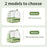 Clear Hanging Bird Bath Automatic Water Circulation Bath Shower For Bird Easy to clean Space Saving Design Bird Cage Accessory
