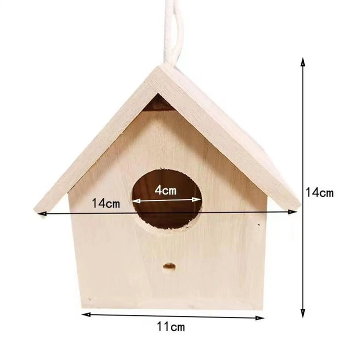 Bird House Wooden Bird Box for Wild Bird Viewing Small Birds Outside Outdoor
