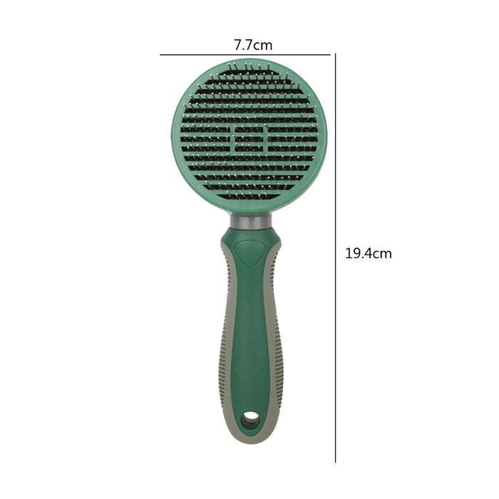 Shedding Groom One Key Dog Hair Self Cleaning Comb Special Pin Needle Massage Cleaner Pet Brush for Dog Cat Animal Fur Tools
