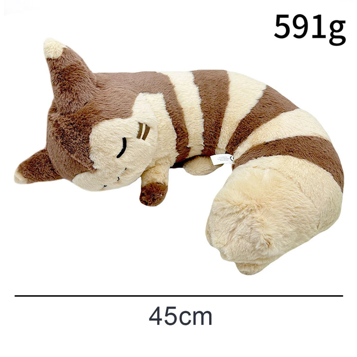 Pokemon Plush Sleepy Furret Plush Kawaii Pikachu Sentret Stuffed Doll Anime Room Decor Office Nap Furret Pillow Toys Gifts