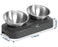 Cat Bowl Lovely Creative Inclined Kitten Puppy Food Feeding Bowls Stainless Steel Cats Drinking Feeder Pet Dogs Cats Feeders