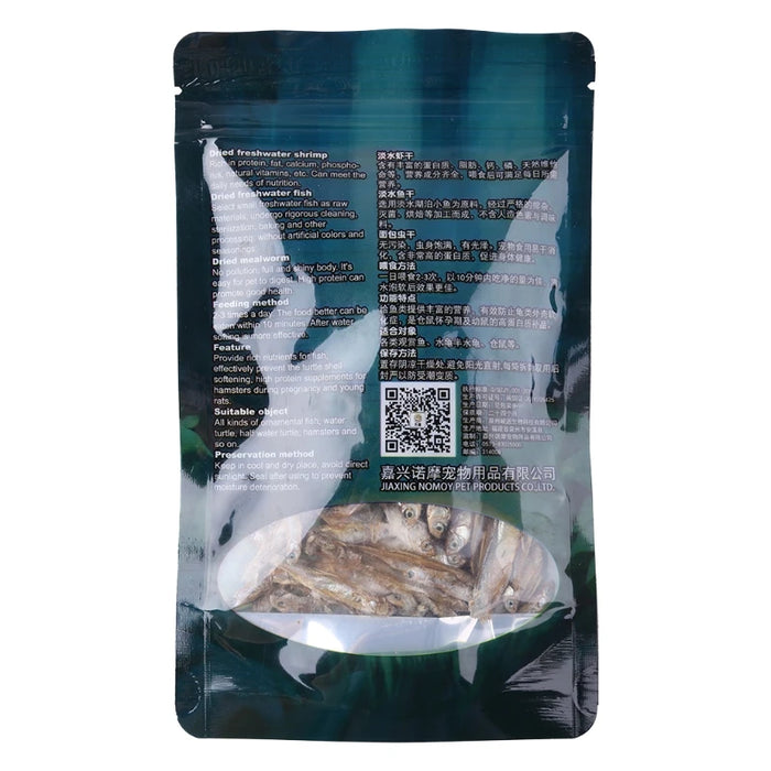 Dried Fish Freshwater 8 oz Feed Food for Betta Guppy Aquatic for Turtle Tropical Ornamental Fish Crab Cichlid Hamster