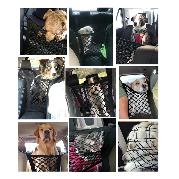 Portable Oxford Dog Car Backseat Barrier Vehicle Dog Fence Pet Carriers Bags Auto Dog Fence Home Garden Pet Products Dog