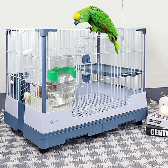 Bird Feeder Waterer With Clip Birds Food Dispenser Bottle Parrot Drinking Cup Bowls Pet Suppplies