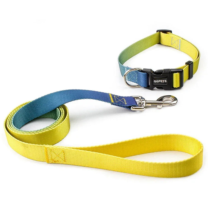 Pet Cat Dog Collar Traction Leash Suitable for Small Large Dogs Bulldog Pugs Beagle Nylon Adjustable Dog Collar Leash Lead
