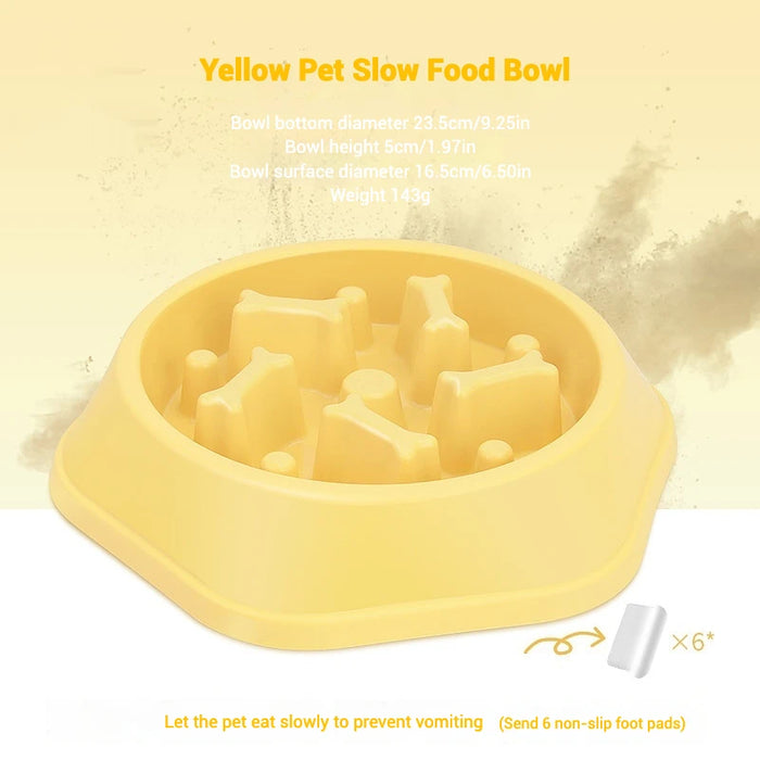 Dog Bowls Slow Feeder 1.5 Cups Slow Feeding Small Medium Breed Puppy Bowl for Fast Eater Dog Dishes to Slow Down Eating Maze
