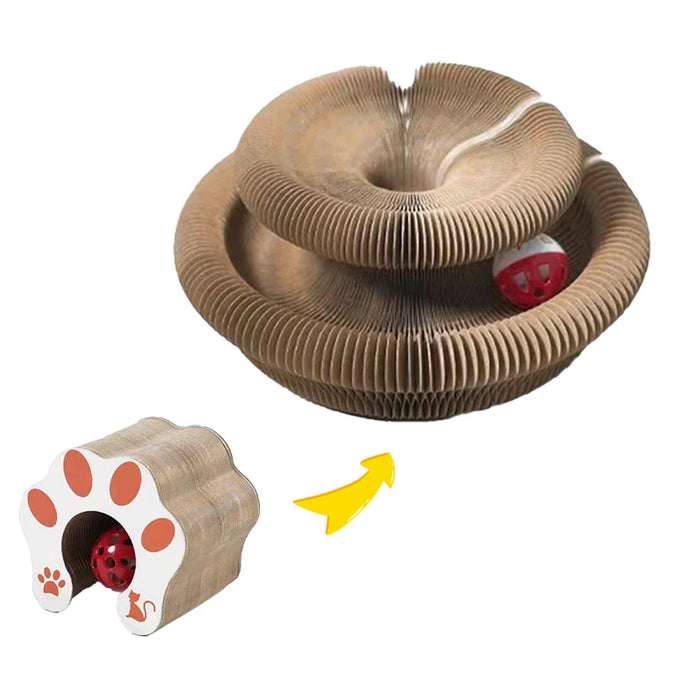 Magic Cat Toy Interactive Cats Ball Toys Kitten Game Training Stuff Fun Multiple Shapes Corrugated Paper Cat House Pet Supplies