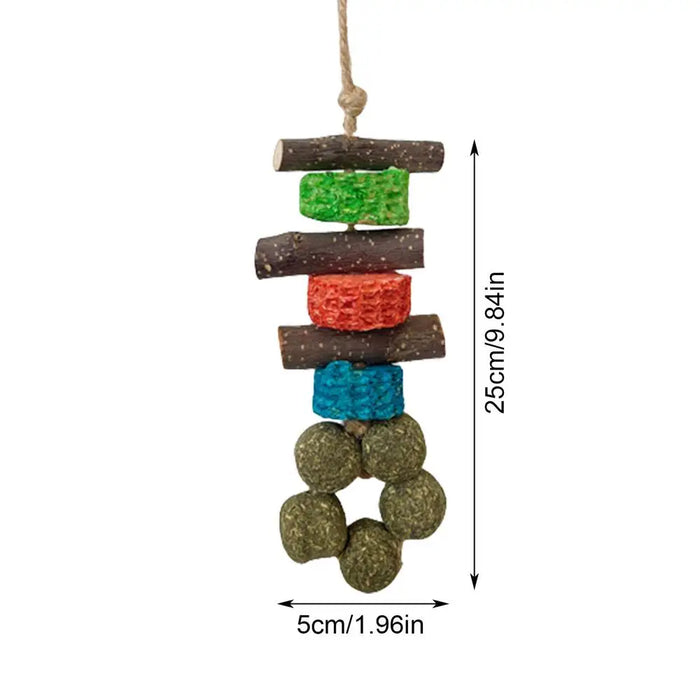 Gerbil Chew Toys Wooden Hamster Chews Oral Care Teether Funny Pet Supplies Hamster Toy For Ferrets Degus Guinea Pigs Chinchillas