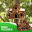 Bird Houses For Outside,outdoor 5 Hole Bird House Room For 5 Bird Families Bluebird Finch Hanging Birdhouse