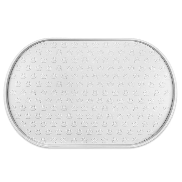 Dog Food Mat Pet Placemat Cat Bowl Pad Cats Drinking Feed Mats Easy to Clean Non-Slip Silicone Round Pet Feeding Water Supplies