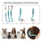 3 Pcs Tick Remover Hook Flea Remover Tweezer Tick Pull Pet Cat Dog Accessaries Ticks Removal Tools Flea Extractor Pet Supplies