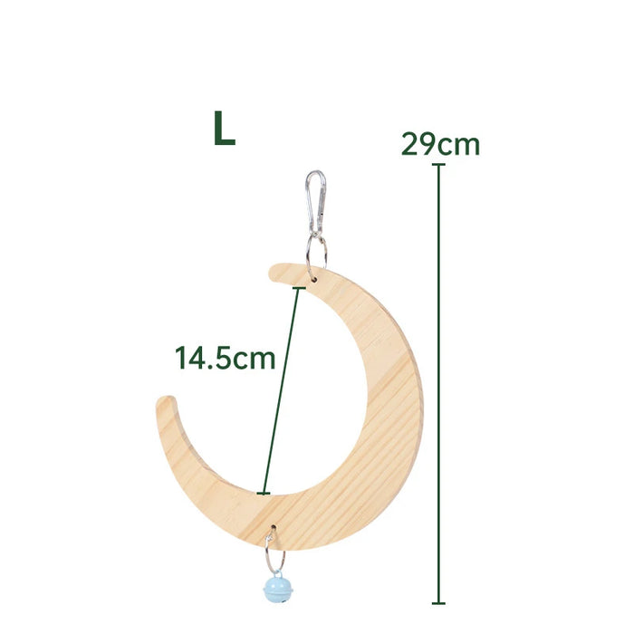 Bird Mirror Wooden Interactive Play Toy With Perch For Small Parrot Budgies Parakeet Cockatiel Conure Lovebird Cage Accessories