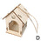 Wooden Mini Bird Cage Outdoor Hanging Birdhouse Box DIY Painting Blank Wood Garden Bird Cages Yard Decoration Bird Parrot Nest