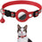 Pet cats AirTag PU Anti Loss Collar  Breakaway Reflective Strips Adjustable Kitten Collar Waterproof  cat collar accessories