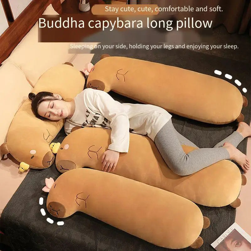 Pufferfish Capybara Long Strip Pillow Girls Sleep Clip Legs Side Sleep Pillow Boys Sleep Special Bed Head Cushion