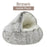 Semi Enclosed Pet Sleep Bags Long Round Cat Cushion Soft Plush 2 In 1 Warms Cats Beds Simple Comfort Warm Puppy Sleeping Nest