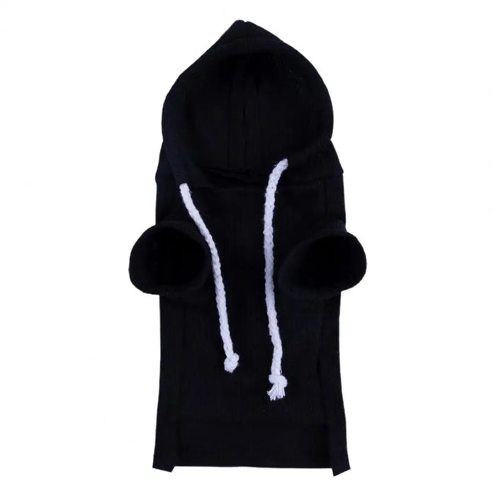 Cute Hamster Guinea Clothes Ferret Hoodie Solid Color Drawstring Hooded Sweatshirt Thick Fleece Foreleg Elastic Pet Hoodie
