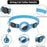Airtag Cat Collar Anti Lost Safety Breakaway Reflective Cat Collars with Bell Airtag Holder Case for Kitten Cat Accessories