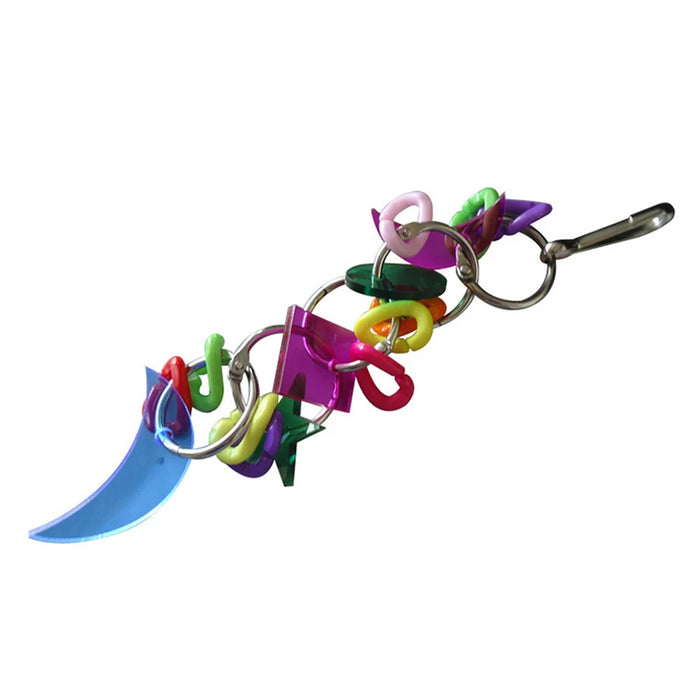 Pet Bird Parrot Hanging Toys Nipple Swing Chain Cage Stand Molar Parakeet Chew Toy Decoration Pendant Ornament Bird Accessories