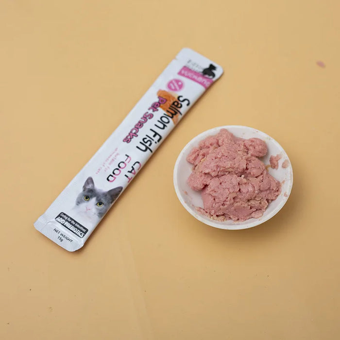 Cat Strips fish Flavored Cat Snacks Nutritional Supplements and Hydration for Adult Young Cat Cat Strips Wet Food for Cats