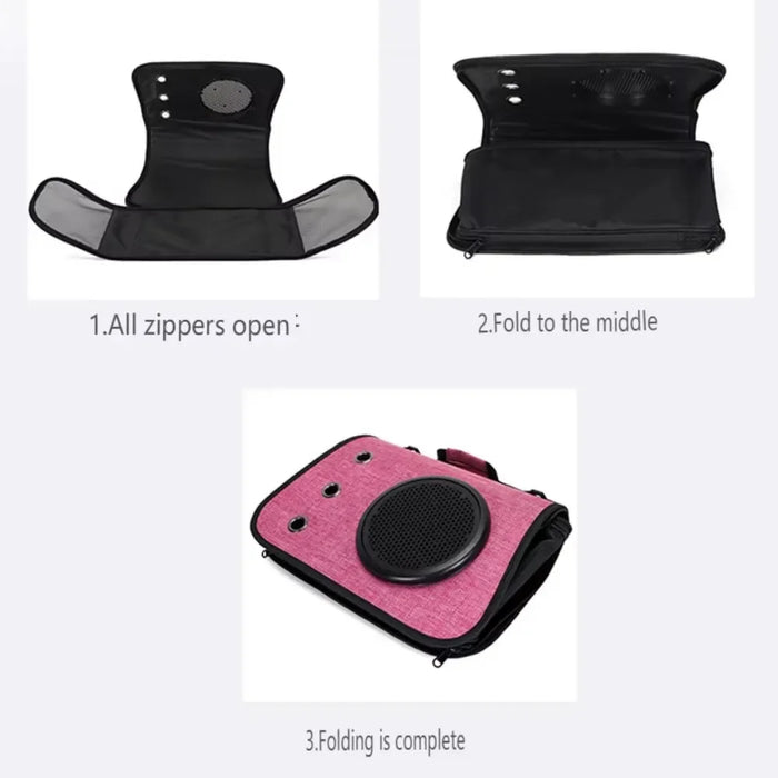 Cat Bag Hand-held Foldable Space Capsule Portable Shoulder Bags Mesh Breathable Outing Pet Crossbody Bag Kitten and Cat Carrier