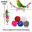 7PCS/16PCS Bird Toy Set for Parrots Variety Toys for Bird Cage Accessories Safe and Durable Bird Toys for Cockatiels Parakeets