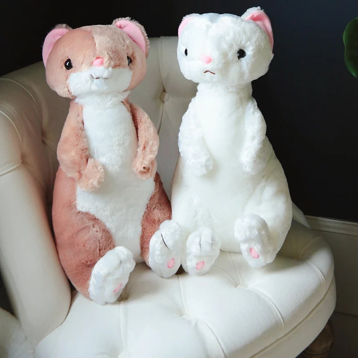 50cm Cute Ferret Plush Toy Soft Stuffed Cartoon Animal Ferret Dolls Bedroom Home Decoration Girls Christmas Gifts