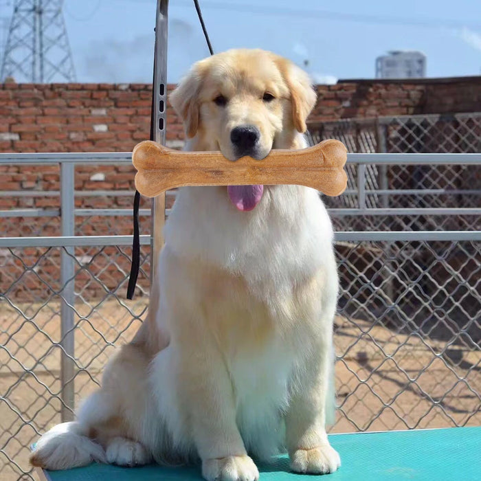 8 Inch Cowhide Bone Non-Toxic Creative Dog Chews Toys Anti-bite Leather Chew Bone Indestructible for Small Medium Large Dog