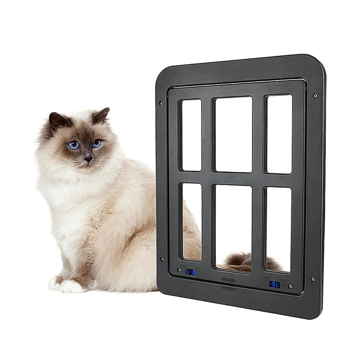 Pet Screen Door Large Cat Dog Doors for Exterior Interior Doors with Magnet Lockable Flap Net Gate Patio Window for Any Animals