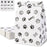 Gift Bags with Pet Paw Prints – 12 pcs , 22x12x8cm, High-Quality Black & White Design for Dog Lover