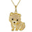 Exquisite Cute Yorkshire Pendant Necklace Women's Elegant Pet Puppy Jewelry Animal Accessories Birthday Gifts for Dog Lovers