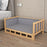Solid Wood Dog Kennel Pets Bed Smooth Polished Teddy Dog Nest Golden Retriever Detachable Pet Bed Solid Wood Material Cat House
