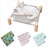 Cat and Dog Hammock Bed  Wooden Cat Hammock Elevated Cooling Bed Detachable Portable Indoor Outdoor Pet Bed Suitable