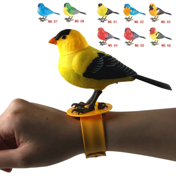 Simulation Electronic Bird Toys for Kids Electric Singing Bird Toy Cute Interactive Bird Toy with Motion & Sound Control