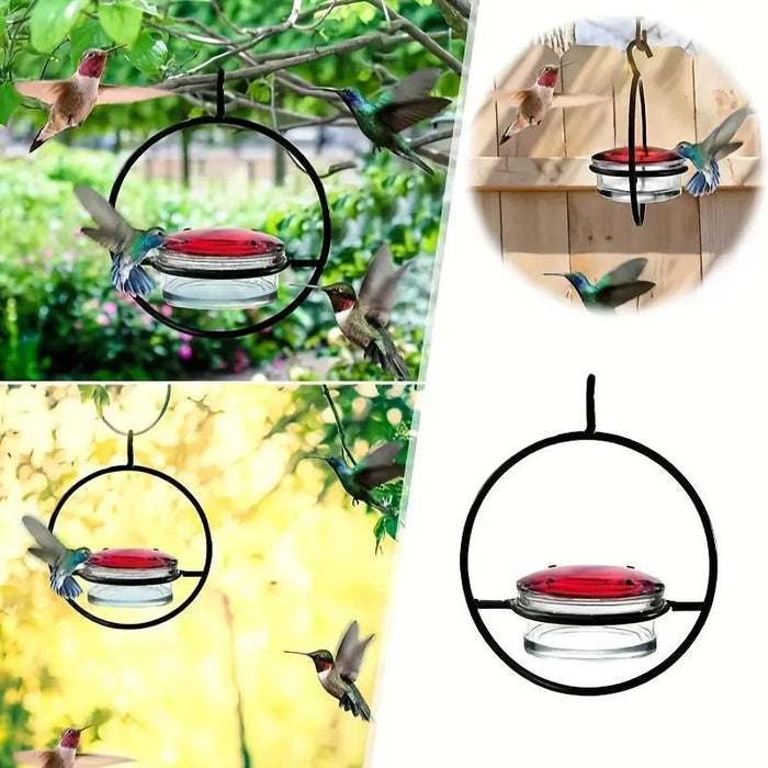 Circular Hanging Hummingbird Feeder Water Feeders for Bird Courtyard Gardens Bird Supplies