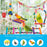 Bird Cage Toys for Parrots Wood Birds Swing Reliable Chewable Bite Bridge Wooden Beads Shape Parrot Toy 11pcs Bird Toys parrot