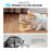 Cat 3 Bowls in 1 Feeder Feeding & Watering Supplies Food Bowl 15-Degree Tilt Raised 3 Stainless Steel Bowls Wood Brackets Puppy