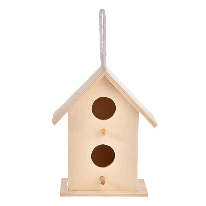 367A Wooden Bird Houses Bluebirds Home Small Bird House for Outside Garden Unfinished Bird Houses to Paint for Bird Watching