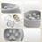 Pet Large Dog Feeding Bowls Eating Feeder Dish Prevent Obesity Pet Dogs Supplies Non-slip Slow Down Food Bowl Non-slip YJ036