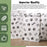 Gift Bags with Pet Paw Prints – 12 pcs , 22x12x8cm, High-Quality Black & White Design for Dog Lover