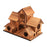 5 Hole Bird Houses Outdoor for 5 Bird Families Bluebird Finch Cardinals Natural Wood Hanging Birdhouse Garden Decoration X7E3